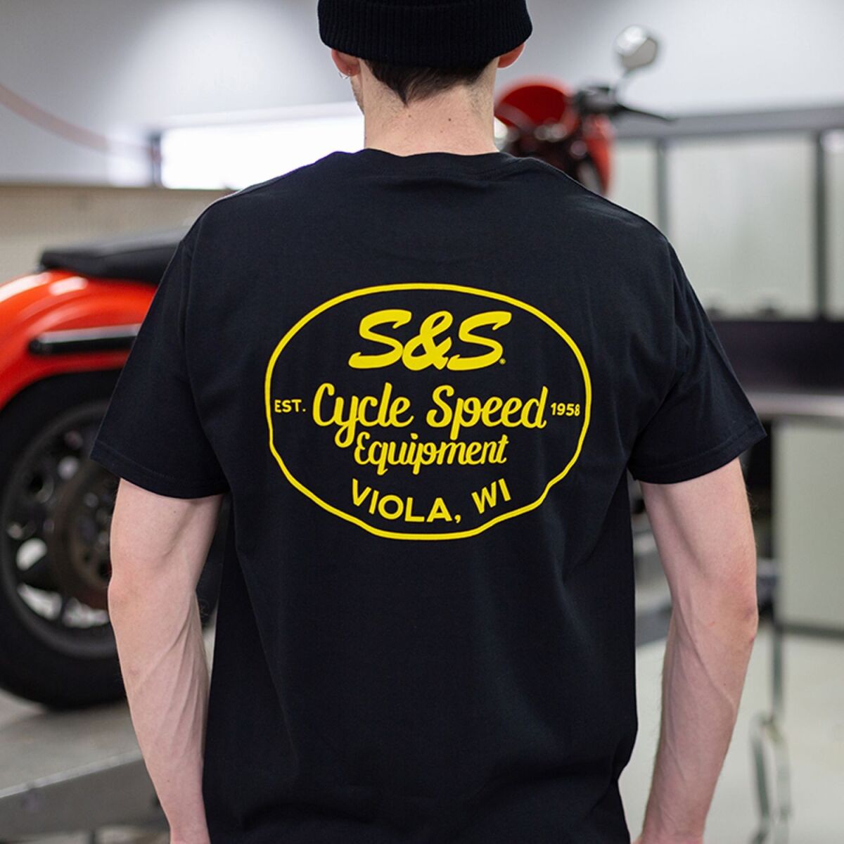 S&S CYCLE TEE SHIRT S&S BLACK S 510-0669