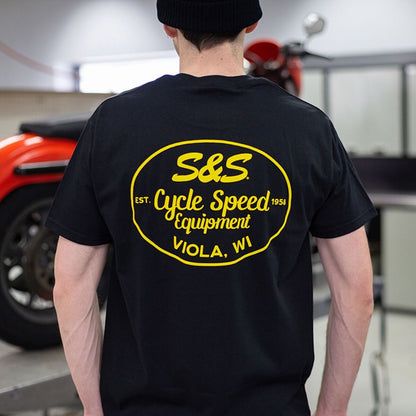 S&S CYCLE TEE SHIRT S&S BLACK S 510-0669