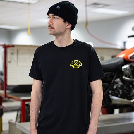 S&S CYCLE TEE SHIRT S&S BLACK S 510-0669