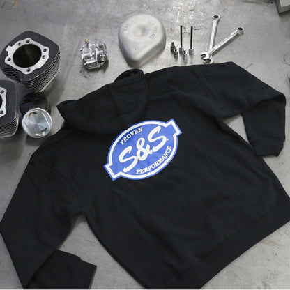 S&S CYCLE HOODY BLACK S 510-0544