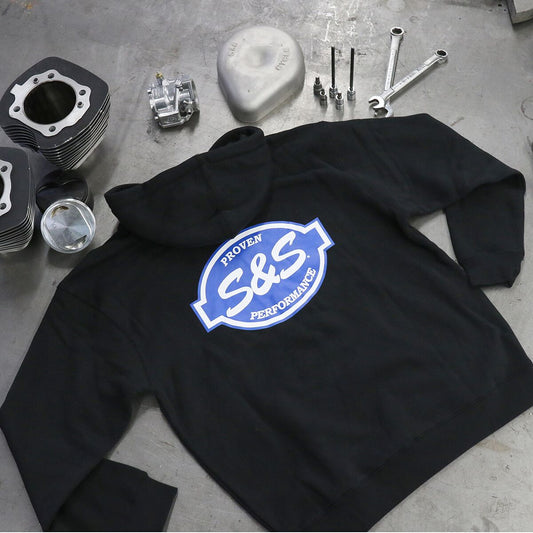 S&S CYCLE HOODY BLACK S 510-0544