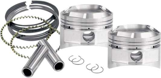 S&S CYCLE FORGED PISTON KIT 3.625" STD-SIZE STD-COMPRESSION 92-1060