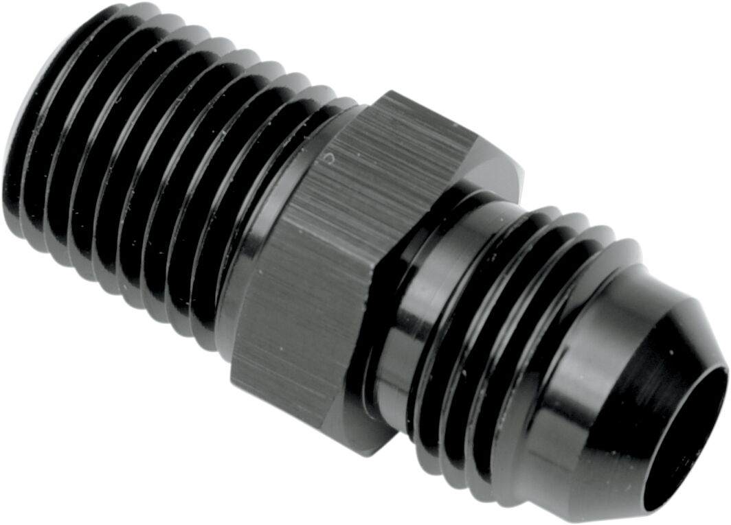 GOODRIDGE ADAPTER STRAIGHT JIC/NPT -6-1/8 ALUMINUM BLACK 816-06-02DBK