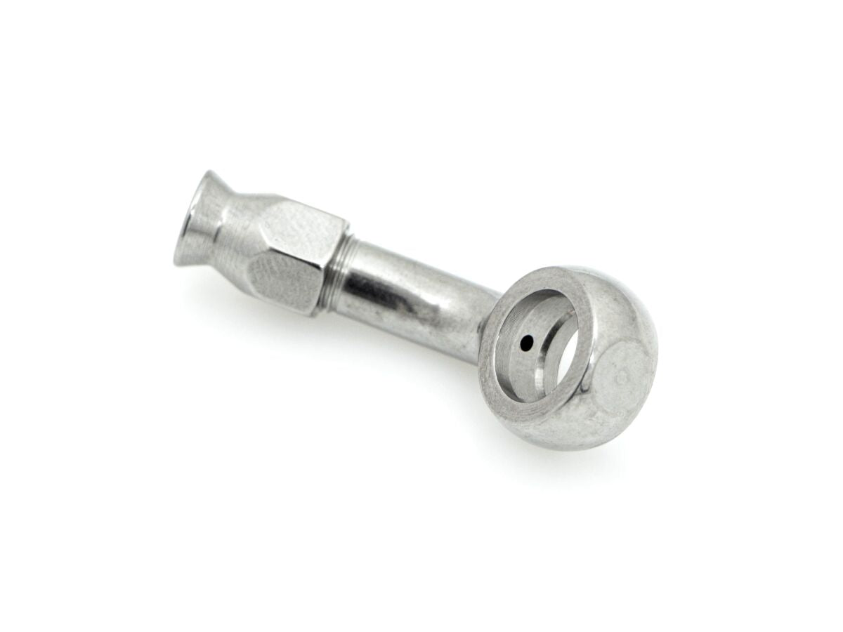 GOODRIDGE BANJO FITTING STAINLESS-STEEL 45�� LONG -02 HOLE-�~ 10mm 5094-02-03C