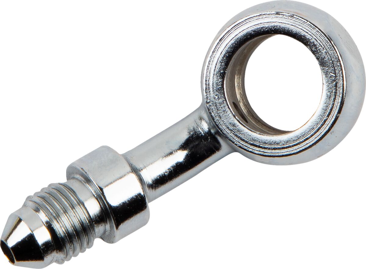 GOODRIDGE BANJO FITTING STAINLESS-STEEL 20�� CHROME -03 HOLE-�~ 12mm MALE 3/8x24 JIC/UNF 593-03-M12C