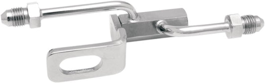 GOODRIDGE BRAKE TEE REAR CHROME 1/8 NPT H-D SOFTAIL 07-08 GD-MANIFOLD-07