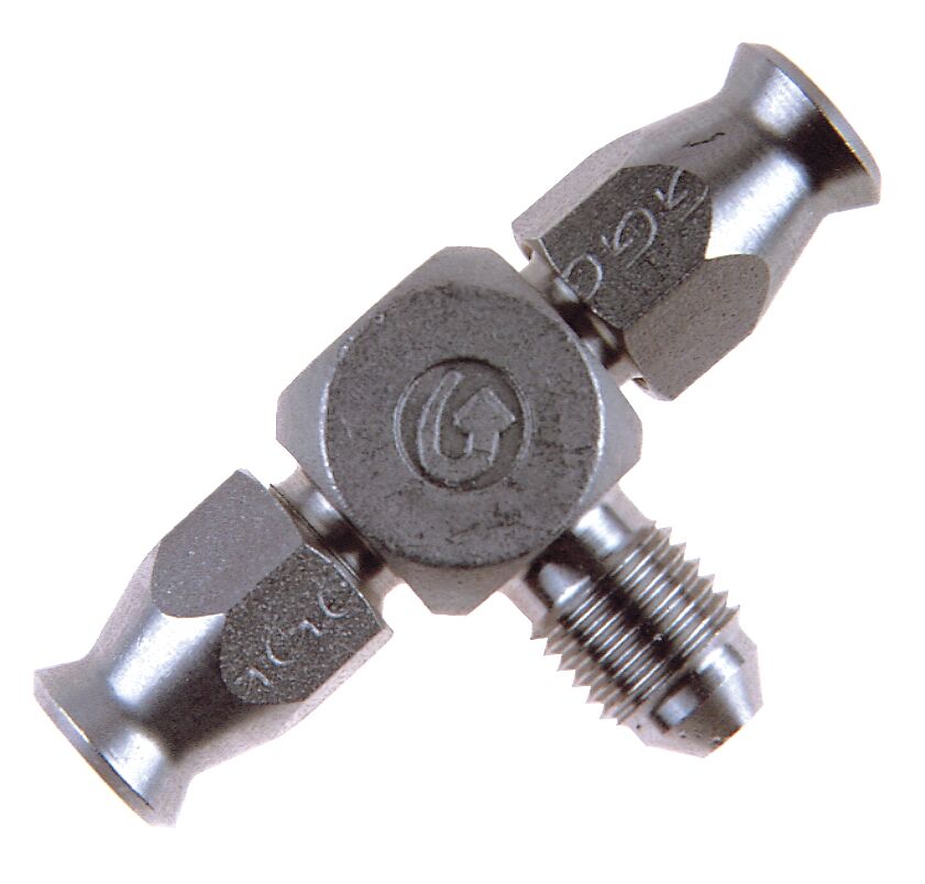 GOODRIDGE TEE FITTING REUSABLE FOR AN-03 HOSE STAINLESS-STEEL 1x MALE 3/8x24 JIC/UNF 2x AN-3 HOSE-CONNECTOR 5131-03C