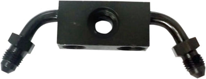 GOODRIDGE ABS ROUTER FRONT WITH 2 TUBES FOR HARLEY MCHD-023ZBK
