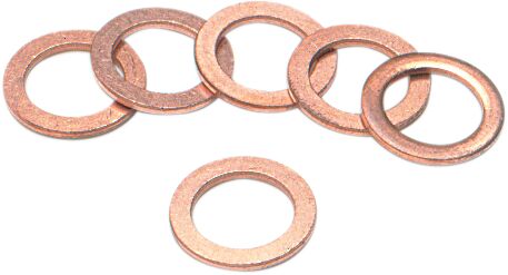 GOODRIDGE CRUSH WASHER COOPER INNER-�~ 10mm OUTER-�~ 15mm THICKNESS 1,3mm 6PKG 44516-6