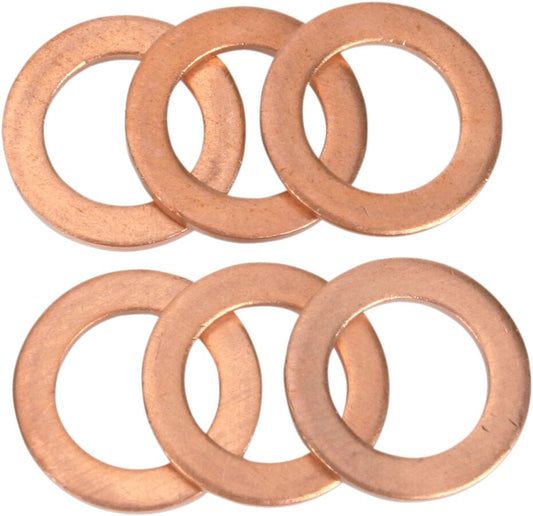 GOODRIDGE CRUSH WASHER COOPER INNER-�~ 11mm OUTER-�~ 17,4mm THICKNESS 1,3mm 6PKG 44518HD-6