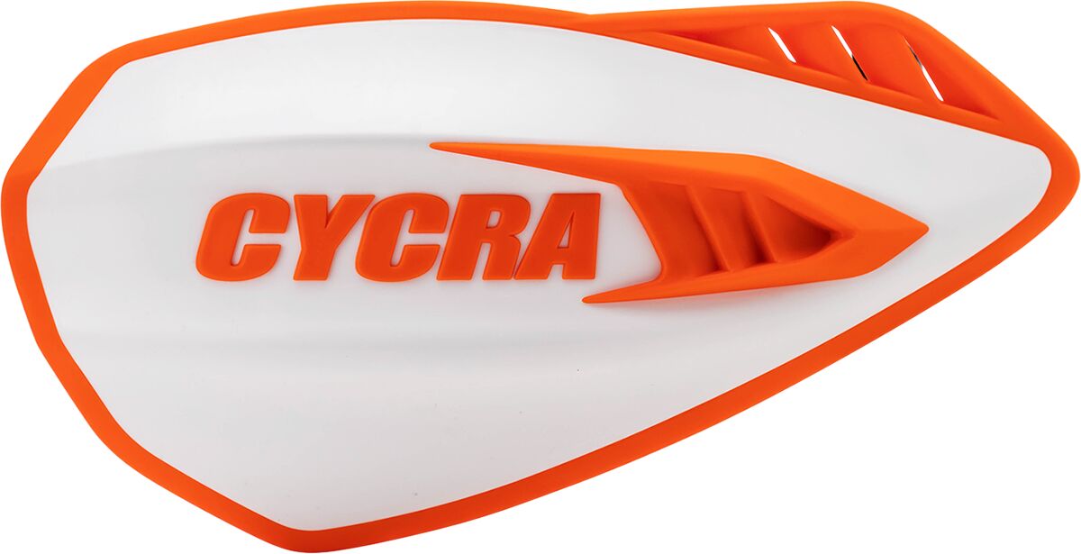 CYCRA White/Orange Cyclone Handguards 1CYC-0056-229