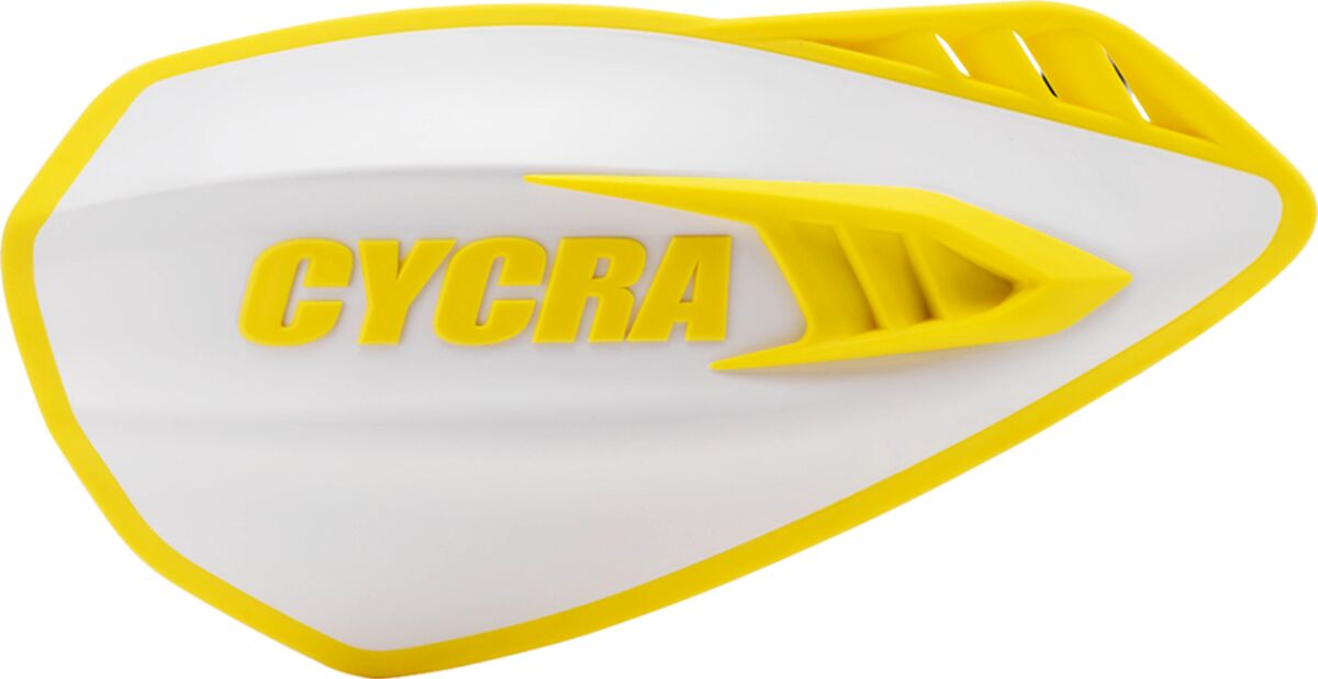 CYCRA White/Yellow Cyclone Handguards 1CYC-0056-234