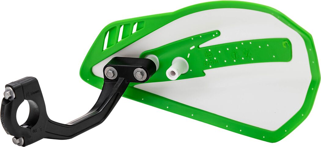CYCRA White/Green Cyclone Handguards 1CYC-0056-241