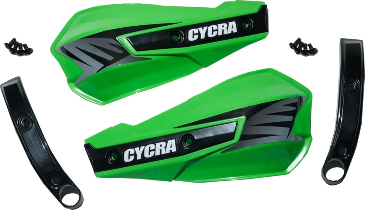 CYCRA Replacement Vortex Handshields w/ Abrasion Guards - Green 1CYC-1029-72