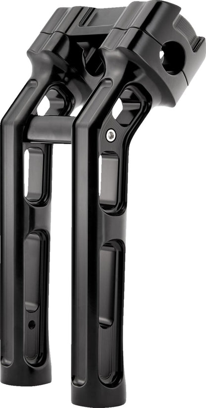 ARLEN NESS Risers - Method - Softail Gauge Cut-Out - 10" - Black 520-053