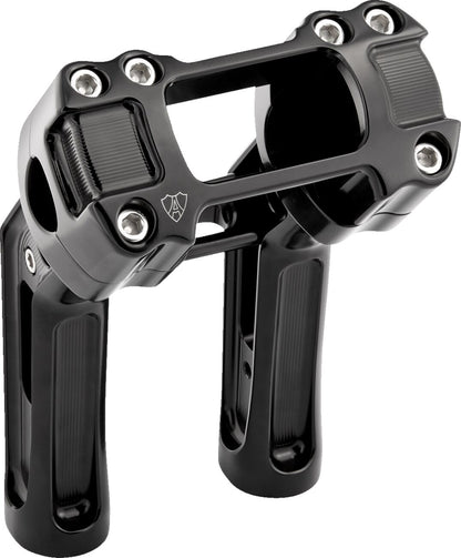 ARLEN NESS Risers - Method - Softail Gauge Cut-Out - 7" - Black 520-055