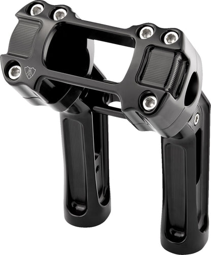ARLEN NESS Risers - Method - Softail Gauge Cut-Out - 7" - Black 520-055