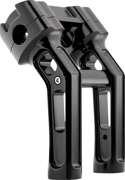ARLEN NESS Risers - Method - Softail Gauge Cut-Out - 7" - Black 520-055