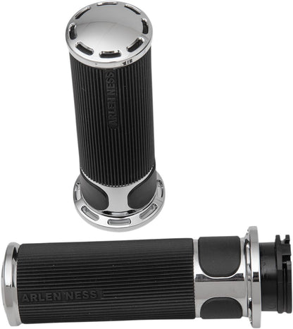 ARLEN NESS GRIPS SLOT TRACK FUSION THROTTLE BY CABLE CHROME 07-300