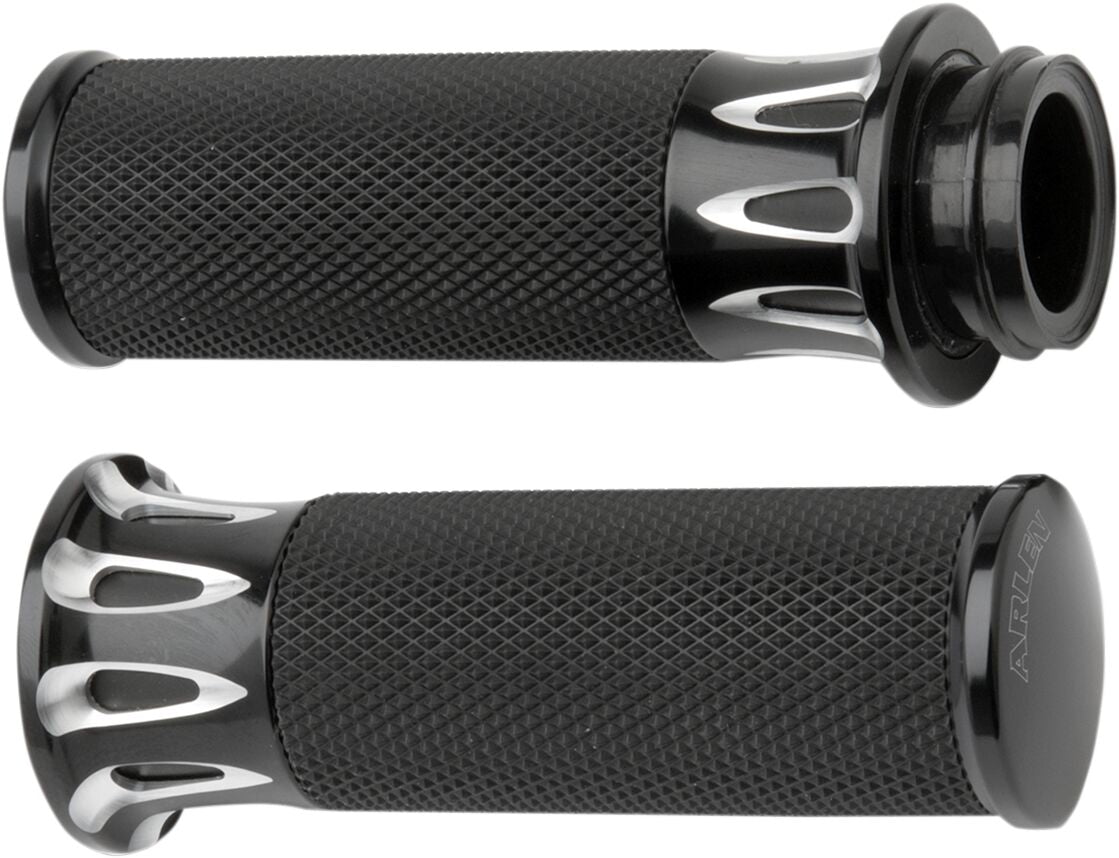 ARLEN NESS GRIPS DEEP CUT FUSION THROTTLE BY WIRE BLACK 07-319