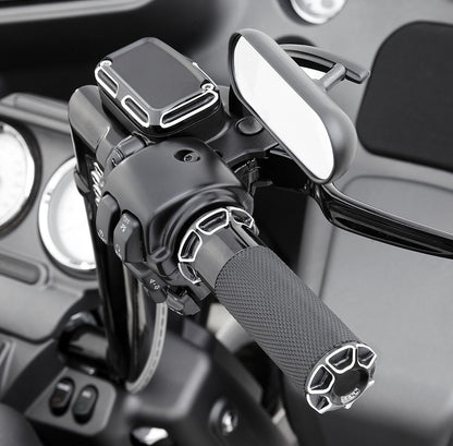 ARLEN NESS GRIPS BEVELED FUSION THROTTLE BY WIRE BLACK 07-329