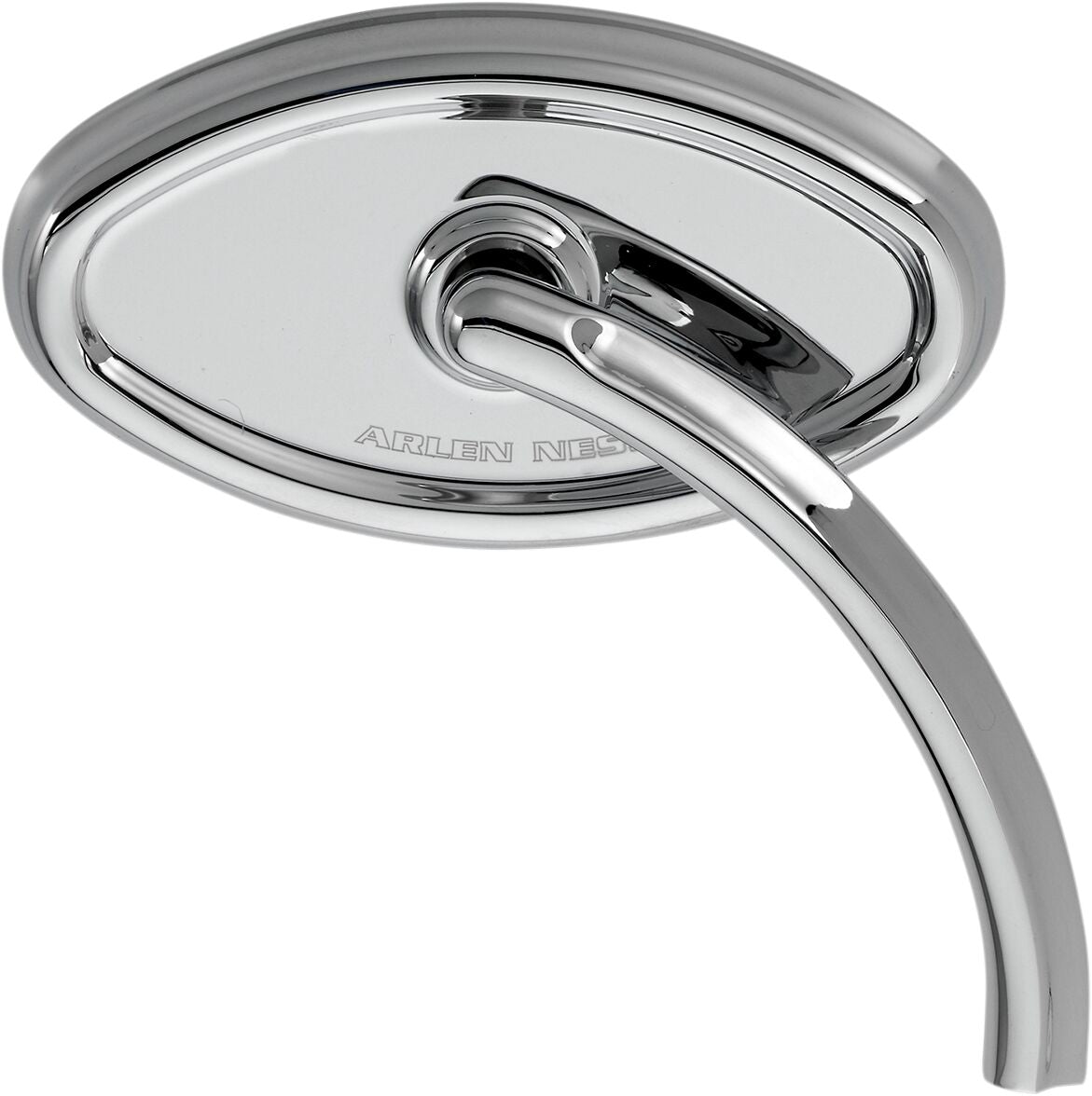 ARLEN NESS MIRROR CAT EYE CURVACEOUS SHORT STEM RIGHT CHROME 13-138