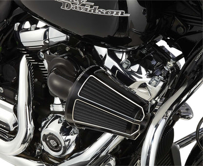 ARLEN NESS AIR CLEANER KIT MONSTER SUCKER WITH COVER BEVELED BLACK 81-036