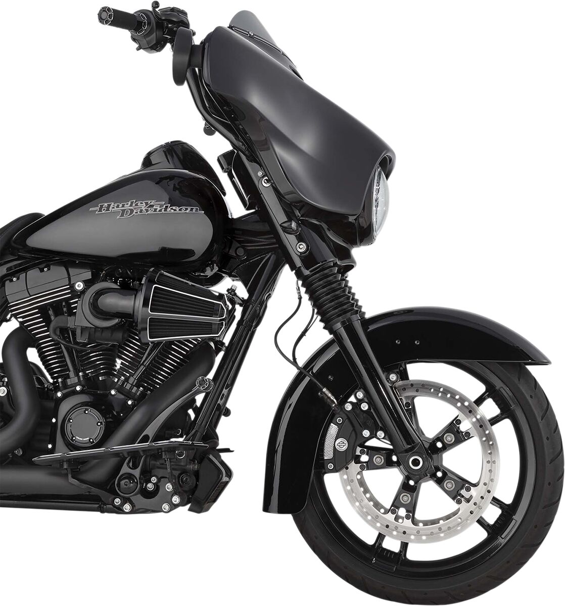 ARLEN NESS AIR CLEANER KIT MONSTER SUCKER WITH COVER BEVELED BLACK 81-036