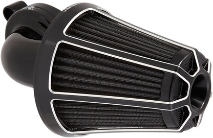 ARLEN NESS AIR CLEANER KIT MONSTER SUCKER WITH COVER BEVELED BLACK 81-036