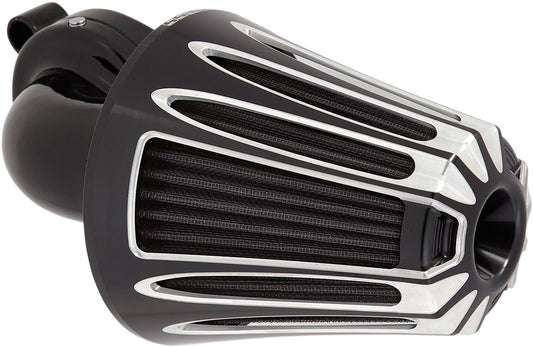 Arlen NESS Air Cleaner Kit Monster Sucker with Cover Deep Cut Black 81-037