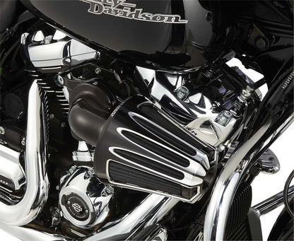 Arlen NESS Air Cleaner Kit Monster Sucker with Cover Deep Cut Black 81-037