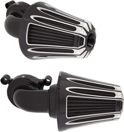Arlen NESS Air Cleaner Kit Monster Sucker with Cover Deep Cut Black 81-037