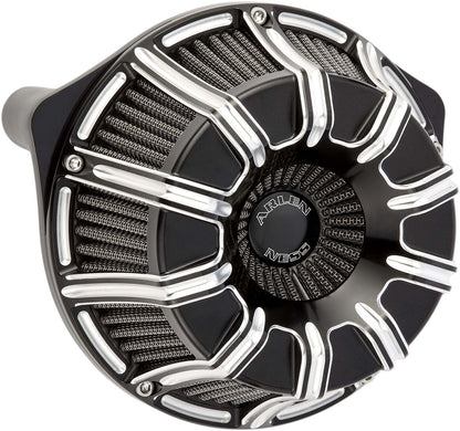 ARLEN NESS AIR CLEANER KIT INVERTED BIG SUCKER 10-GAUGE BLACK 18-947