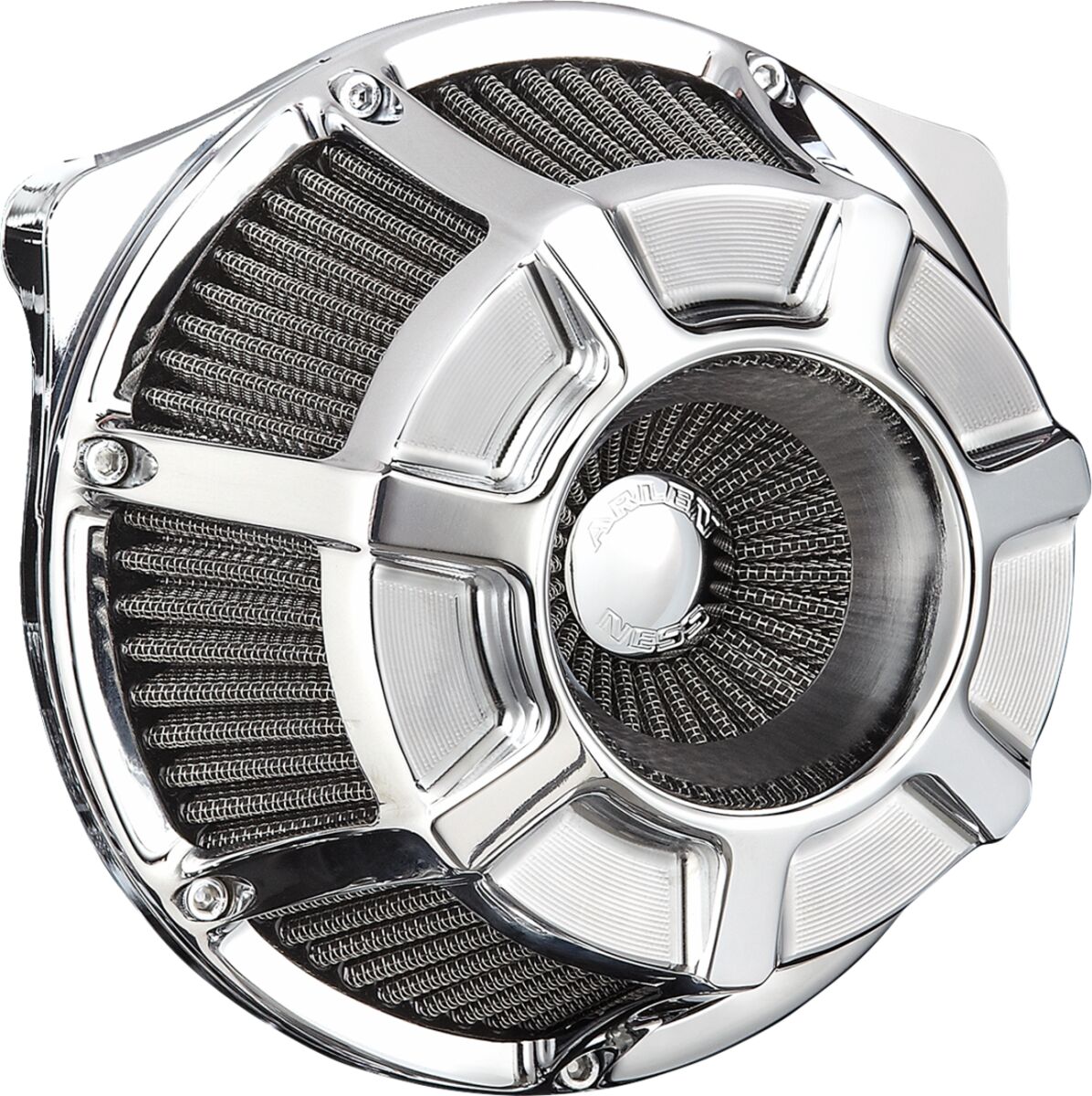 ARLEN NESS AIR CLEANER BEVELED INVERTED CHROME 600-226