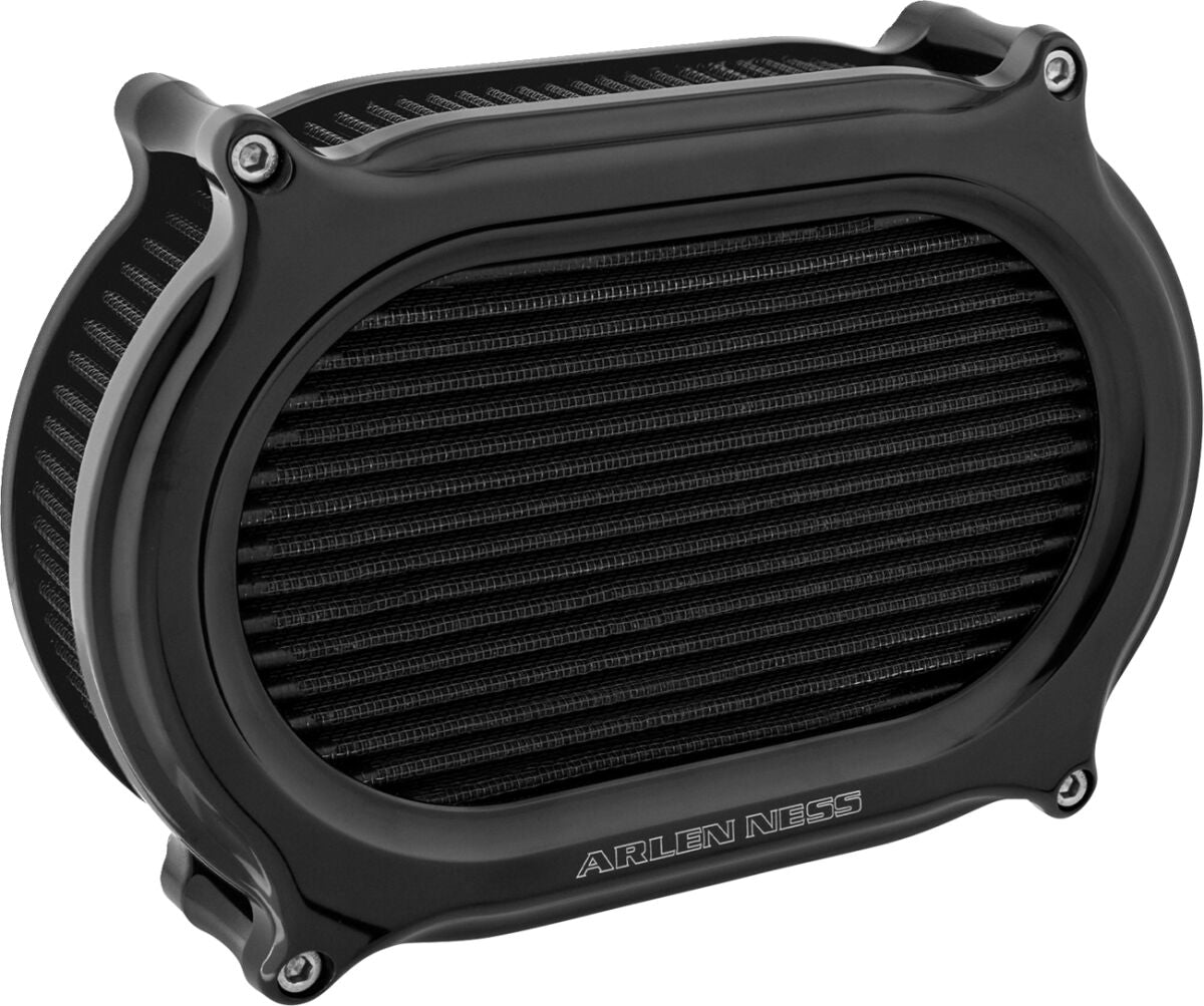 ARLEN NESS AIR CLEANER STAGE II OVAL ALL BLACK 600-169