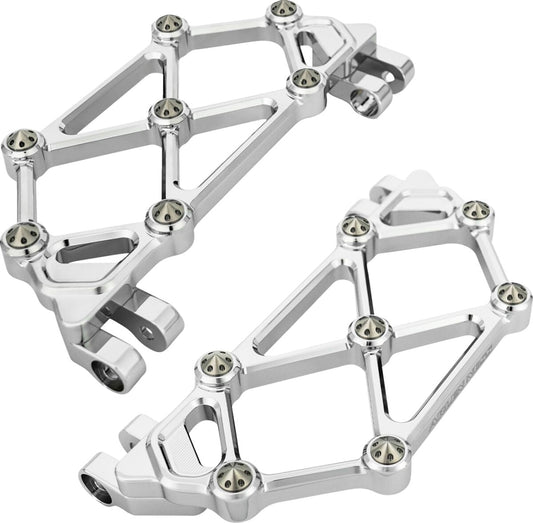 Arlen NESS Floorboard Driver Diamond Mini Chrome 410-046