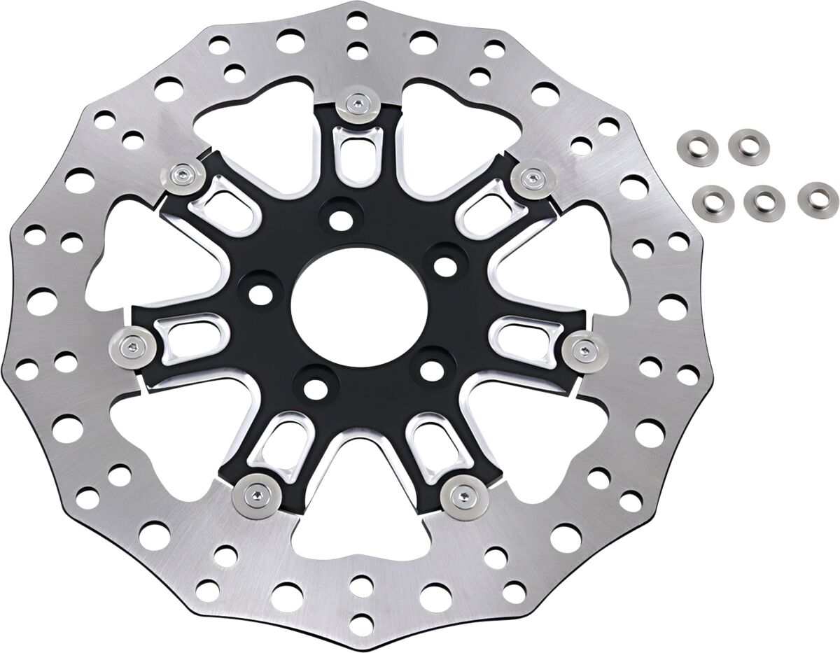 ARLEN NESS BRAKE ROTOR FOR 7-VALVE WHEEL 11.8" FRONT BLACK 33-10301-202