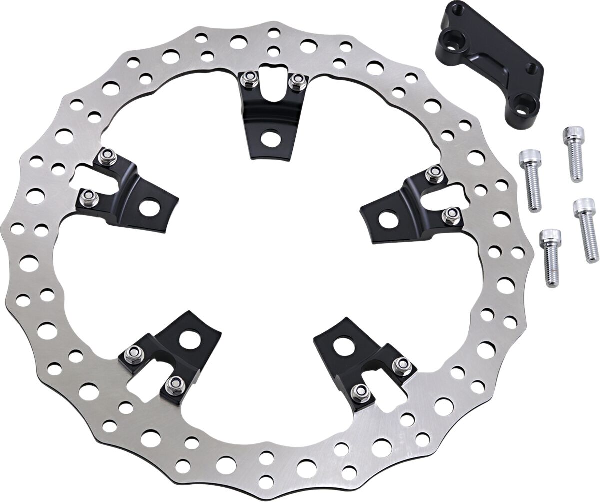 ARLEN NESS BRAKE ROTOR KIT JAGGED 14" SPOKE MOUNT LEFT FLT 02-950