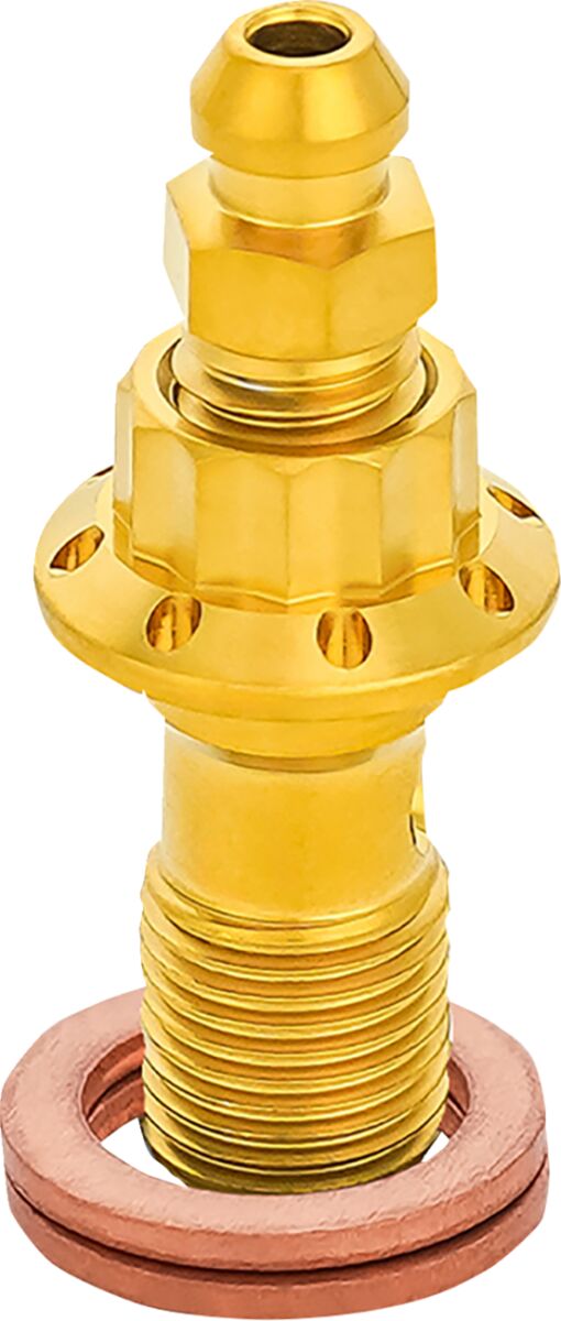 ARLEN NESS BOLT BANJO BLEEDER 10mm GOLD 12-PT FRT CALIPER TOURING 300-823