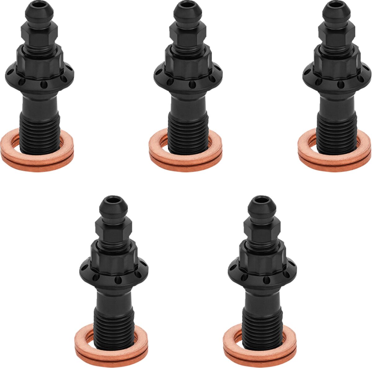 ARLEN NESS BOLT BANJO BLEEDER 5-PK 12-PT 10mm FR CALIPER BLACK TOURING 300-867