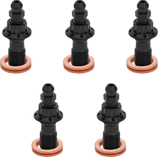 Arlen NESS Bolt Banjo Bleeder 5-PK 12-PT 10mm FR Caliper Black Touring 300-867