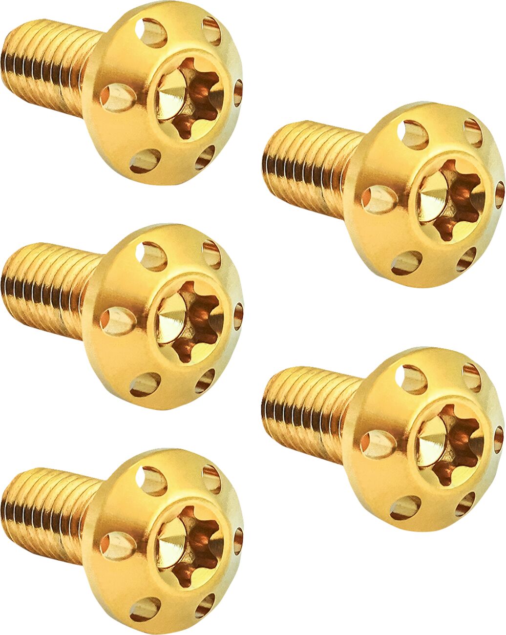ARLEN NESS BOLT KIT ROTOR REAR HOLESHOT 5 PACK HUB MOUNT, GOLD 300-911