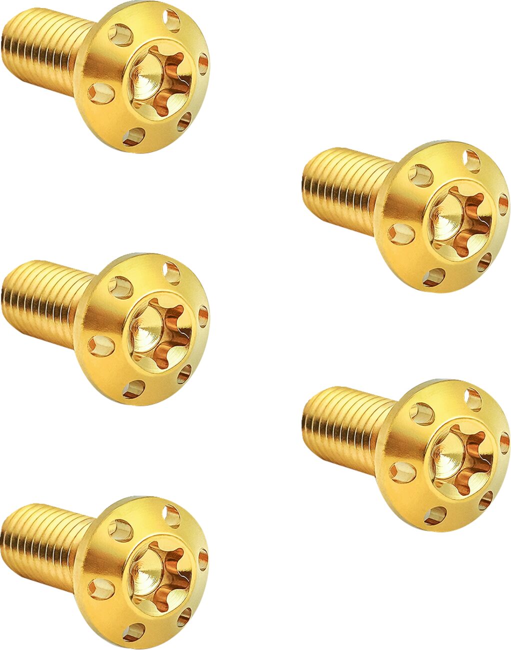 ARLEN NESS BOLT KIT ROTOR FRONT HOLESHOT 5 PACK HUB MOUNT,GOLD 300-914