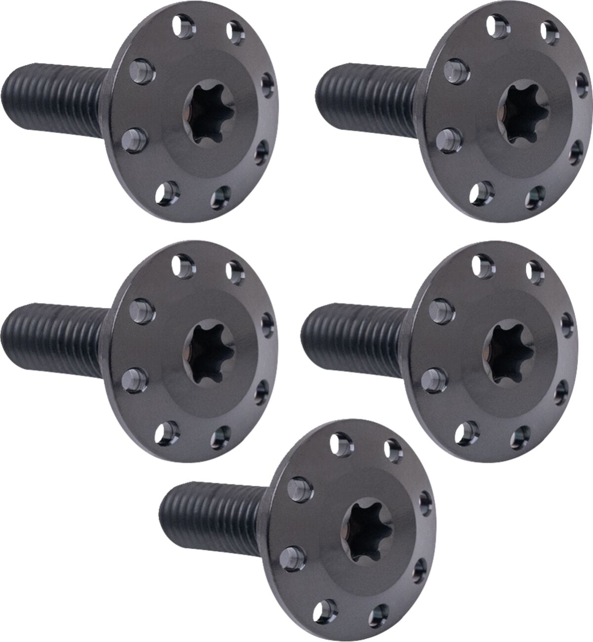 ARLEN NESS BOLT KIT ROTOR FRONT HOLESHOT 5 PACK SPOKE MOUNT,BLK 300-915