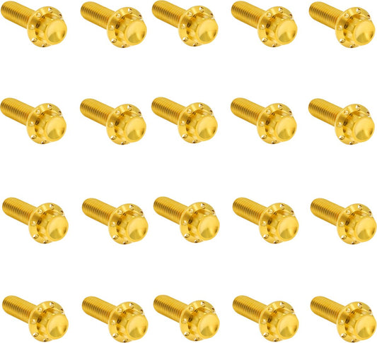 ARLEN NESS Bolt Kit - Rocker Box - 12-Point - Gold 300-946