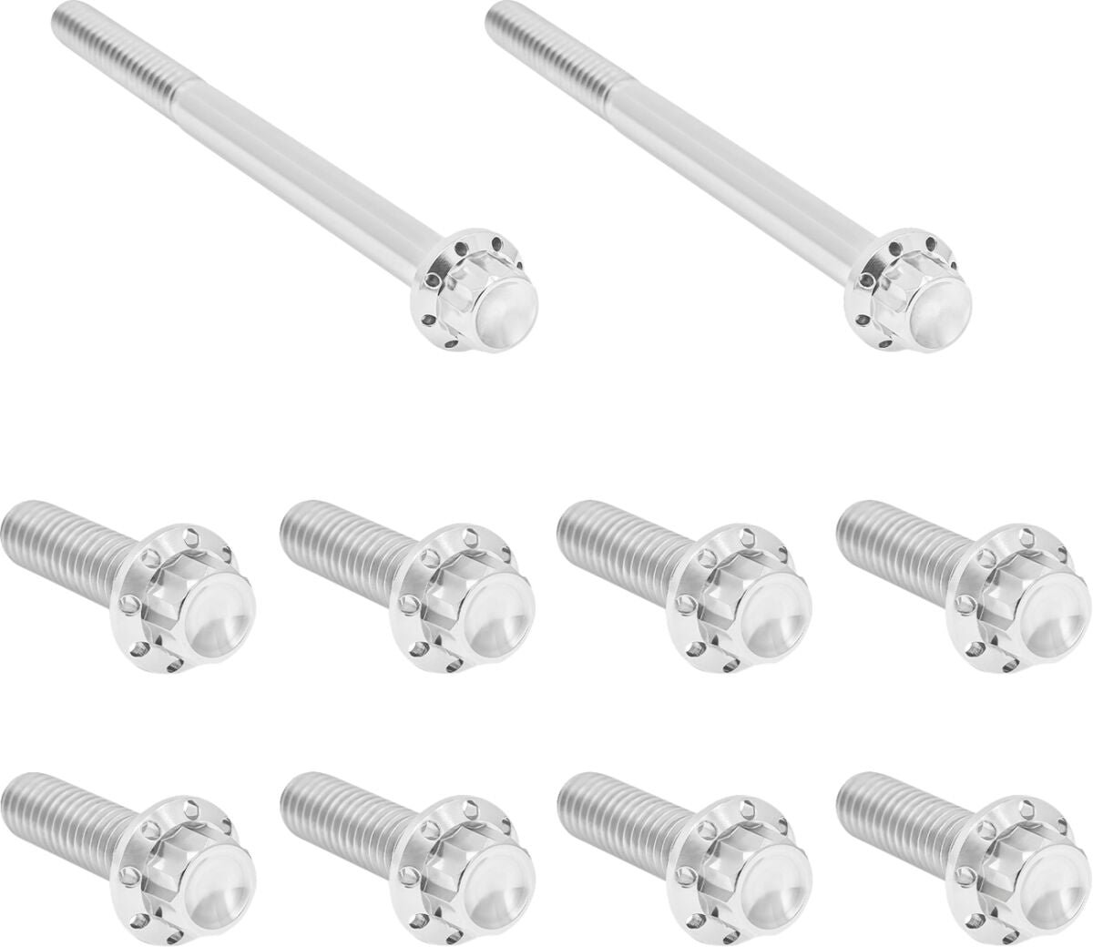 ARLEN NESS Bolt Kit - Transmission Side Cover/Trap Door - 12-Point - Polished 300-950