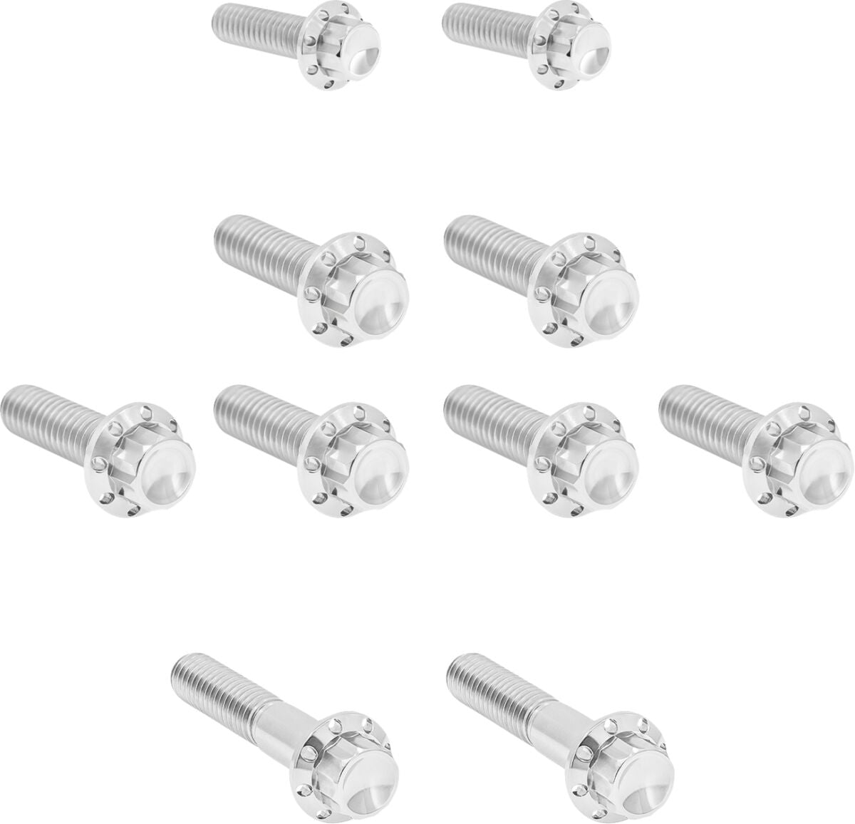 ARLEN NESS Bolt Kit - Transmission Side Cover/Trap Door - 12-Point - Polished 300-983