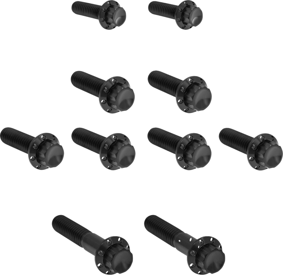 ARLEN NESS Bolt Kit - Transmission Side Cover/Trap Door - 12-Point - Black 300-984