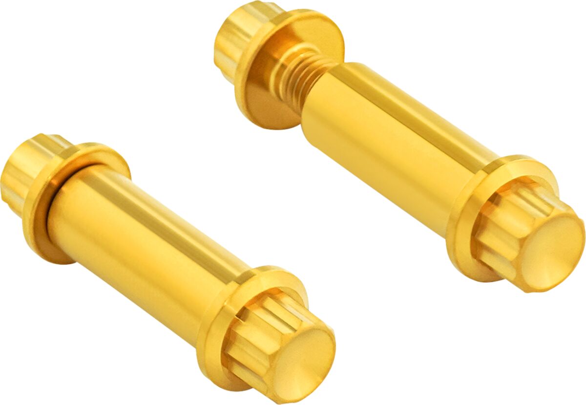 ARLEN NESS BOLTS KIT TITANIUM 12PT FOOTPEG GOLD 300-802