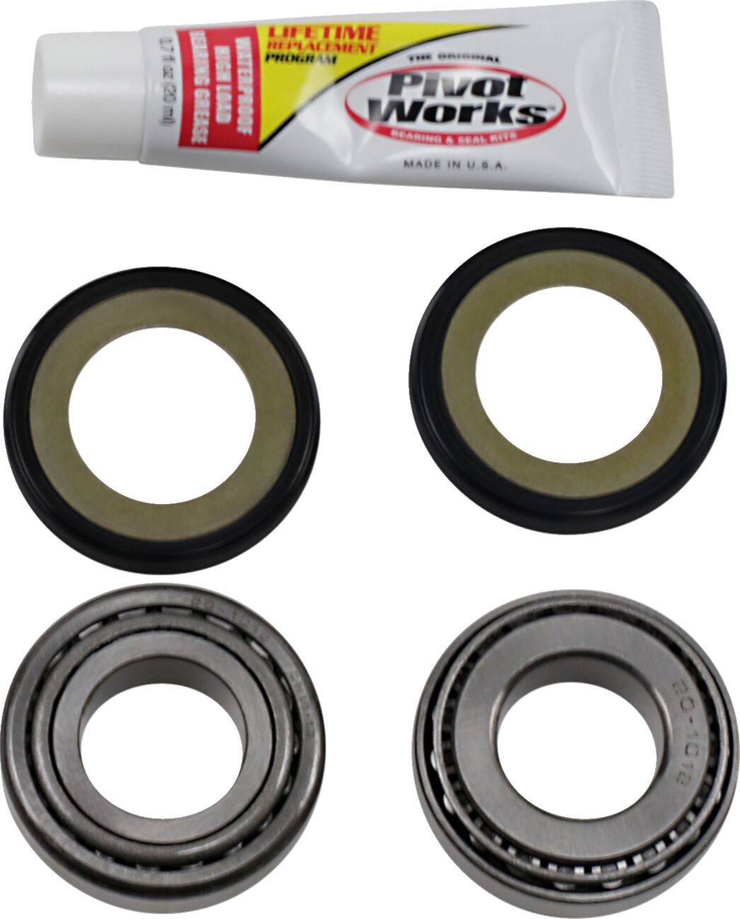 PIVOT WORKS STEERING STEM BEARING KIT OEM REPLACEMENT NATURAL PWSSK-HD01-000
